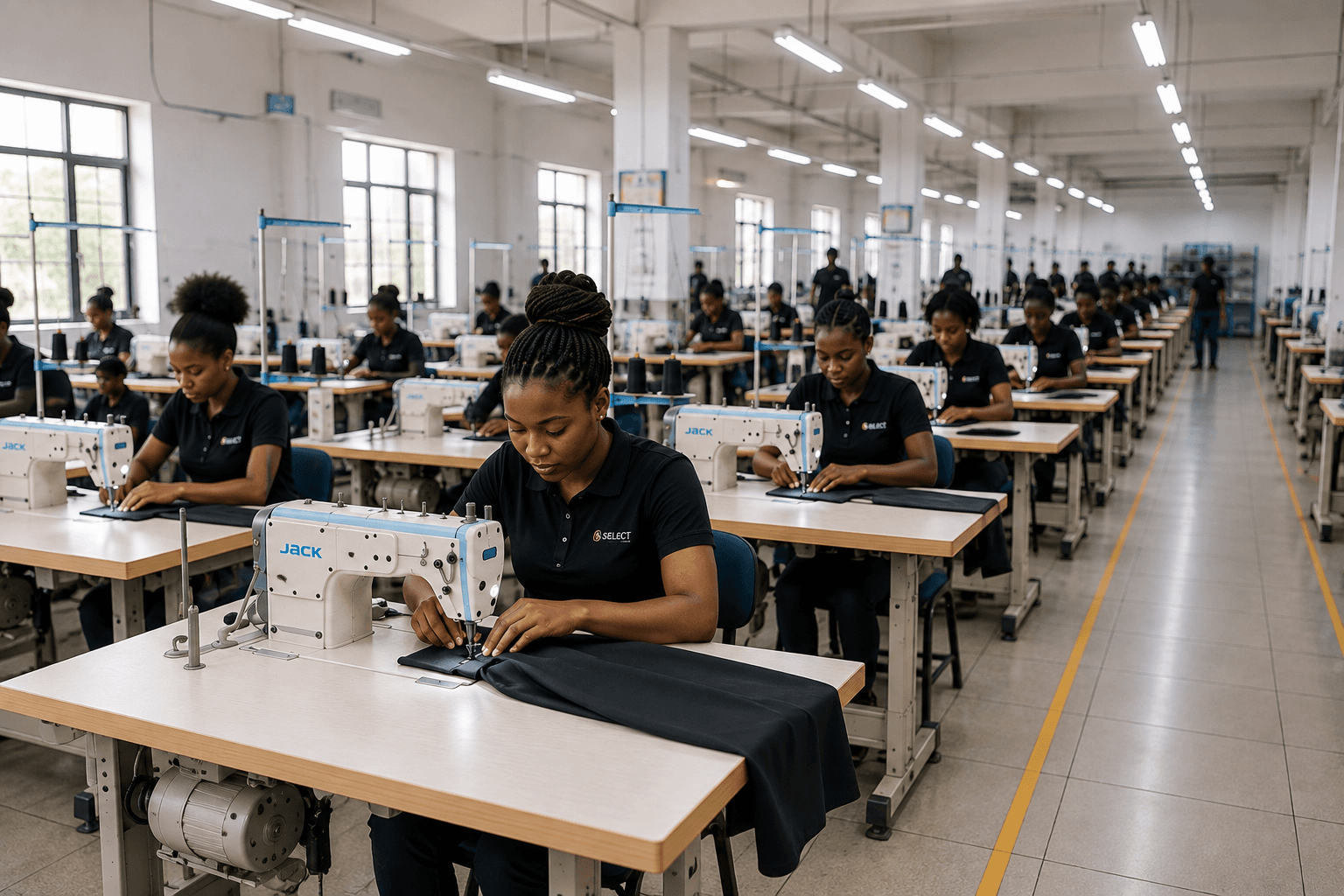 Working Sewing Factory